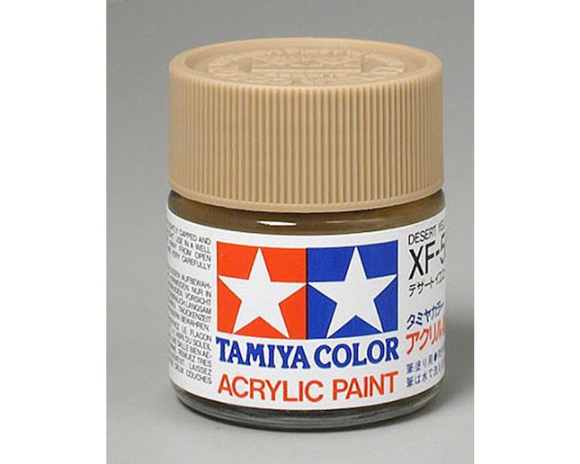 TAM81359, Tamiya XF-59 Flat Desert Yellow Acrylic Paint (23ml)