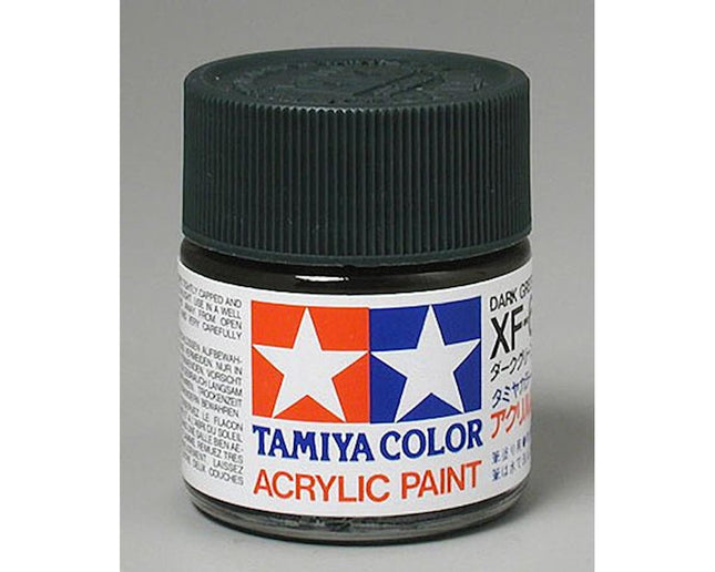 TAM81361, Tamiya XF-61 Flat Dark Green Acrylic Paint (23ml)