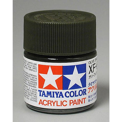 TAM81362, Tamiya XF-62 Flat Olive Drab Acrylic Paint (23ml)