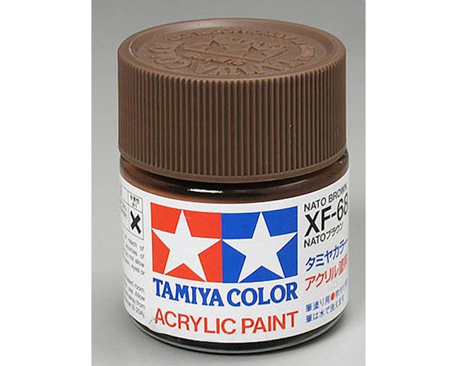 TAM81368, Tamiya XF-68 Flat NATO Brown Acrylic Paint (23ml)