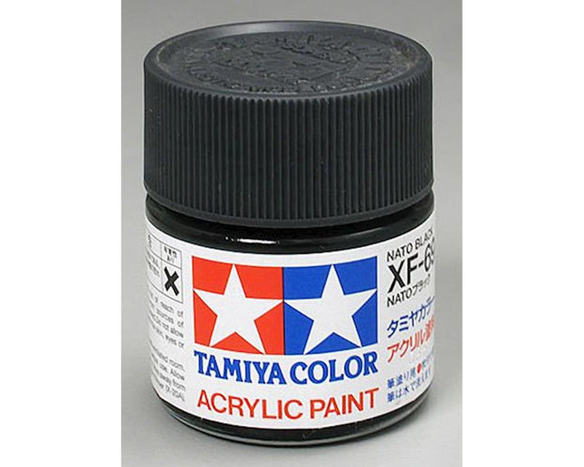 TAM81369, Tamiya XF-69 Flat NATO Black Acrylic Paint (23ml)
