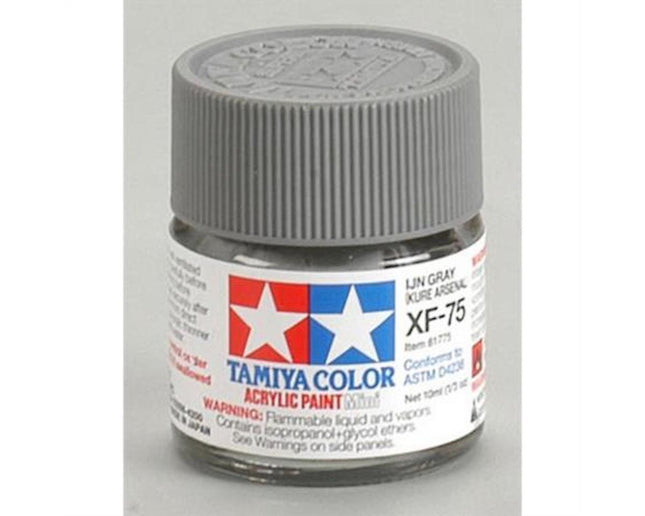 TAM81775, Tamiya XF-75 Flat IJN Grey Acrylic Paint (10ml)