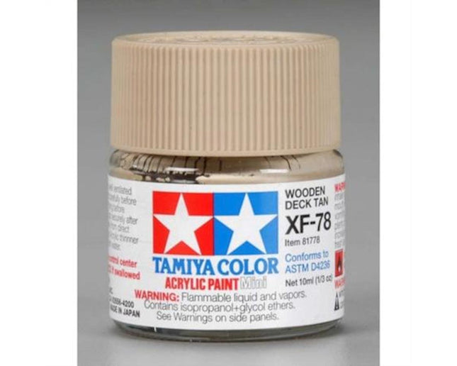 TAM81778, Tamiya XF-78 Flat Wood Deck Tan Acrylic Paint (10ml)