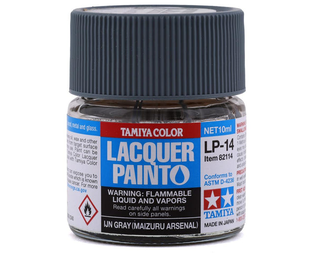 TAM82114, Tamiya LP-14 IJN Maizuru Arsenal Grey Lacquer Paint (10ml)