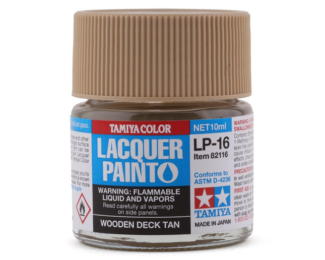 TAM82116, Tamiya LP-16 Wooden Deck Tan Lacquer Paint (10ml)