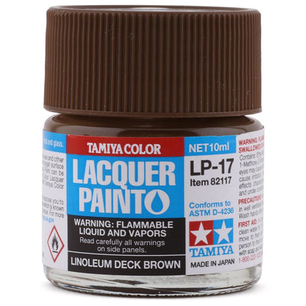TAM82117, Tamiya LP-17 Linoleum Deck Brown Lacquer Paint (10ml)