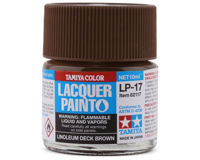 TAM82117, Tamiya LP-17 Linoleum Deck Brown Lacquer Paint (10ml)
