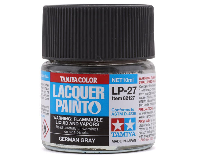 TAM82127, Tamiya LP-27 German Grey Lacquer Paint (10ml)