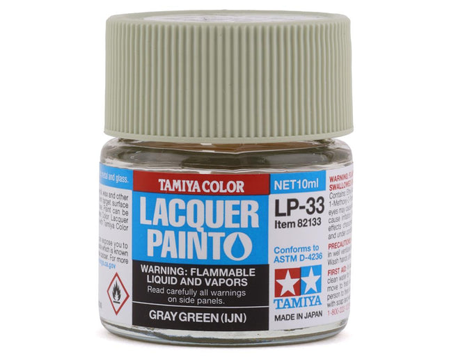 TAM82133, Tamiya LP-33 IJN Grey Green Lacquer Paint (10ml)