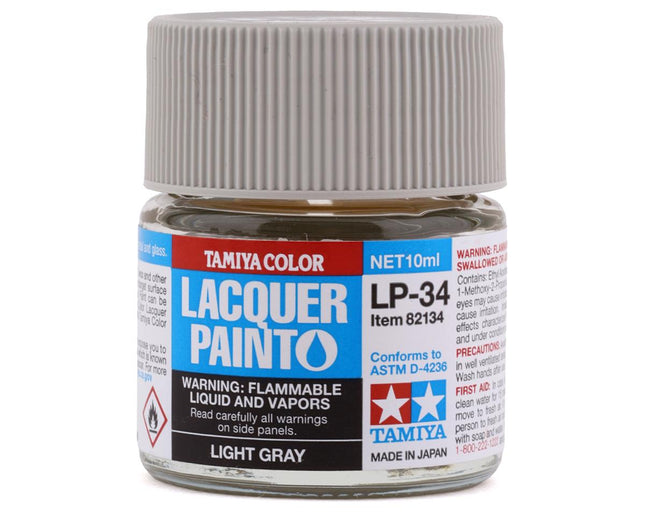 TAM82134, Tamiya LP-34 Light Grey Lacquer Paint (10ml)