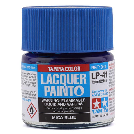 TAM82141, Tamiya LP-41 Mica Blue Lacquer Paint (10ml)