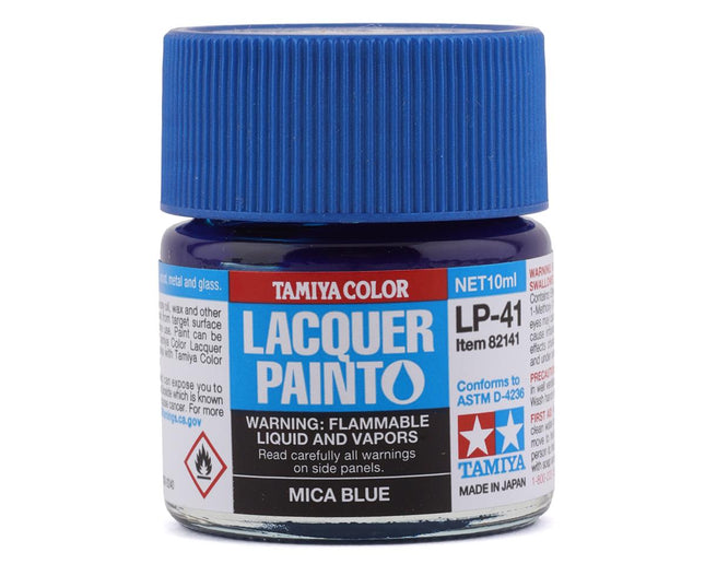 TAM82141, Tamiya LP-41 Mica Blue Lacquer Paint (10ml)