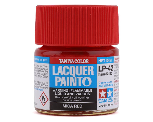 TAM82142, Tamiya LP-42 Mica Red Lacquer Paint (10ml)