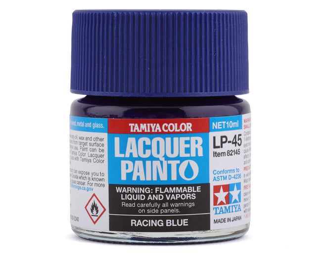 TAM82145, Tamiya LP-45 Racing Blue Lacquer Paint (10ml)