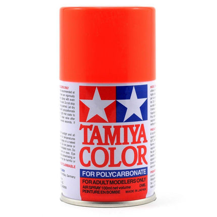 TAM86020, Tamiya PS-20 Fluorescent Red Lexan Spray Paint (100ml)