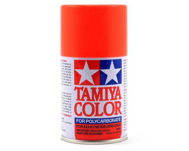TAM86020, Tamiya PS-20 Fluorescent Red Lexan Spray Paint (100ml)
