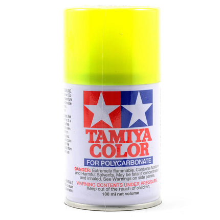 TAM86027, Tamiya PS-27 Fluorescent Yellow Lexan Spray Paint (100ml)