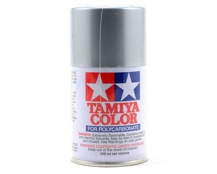 TAM86048, Tamiya PS-48 Semi Gloss Silver Anodized Aluminum Lexan Spray Paint (100ml)