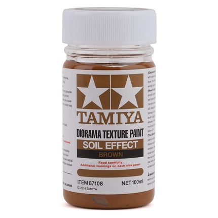 TAM87108, Tamiya Diorama Texture Paint (Soil Effect Brown) (100ml)