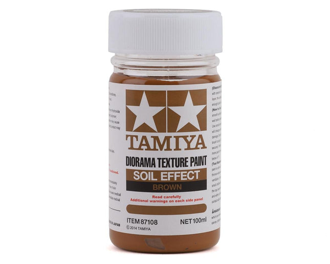 TAM87108, Tamiya Diorama Texture Paint (Soil Effect Brown) (100ml)