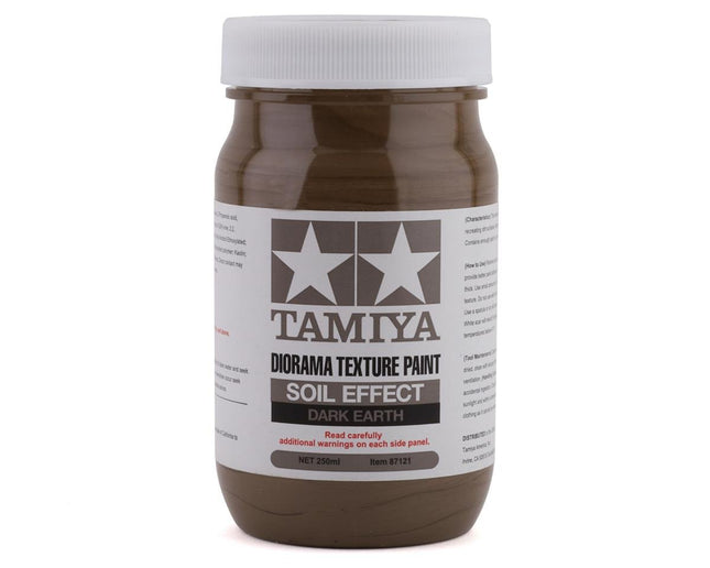 TAM87109, Tamiya Dark Earth Soil Effect Diorama Texture Paint (100ml)