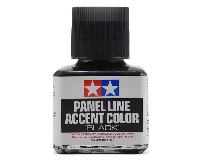 TAM87131, Tamiya Panel Line Accent Color (Black) (40ml)
