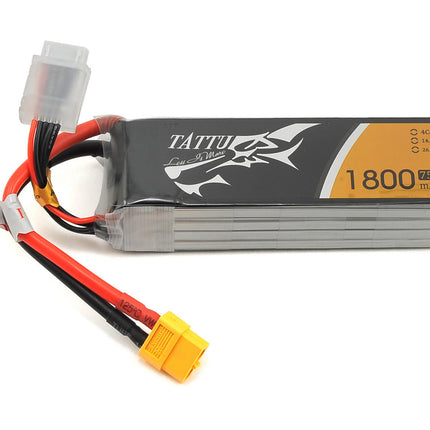 TAT1800-148-75C, Tattu 4S LiPo Battery 75C (14.8V/1800mAh) (JST-XH)