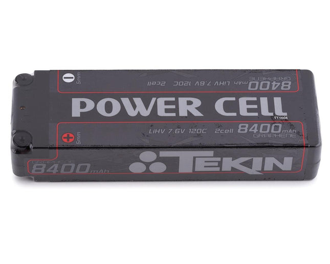 TEKTT1604, Tekin Power Cell 2S Hard Case 120C Graphene LiPo Battery (7.6V/8400mAh)