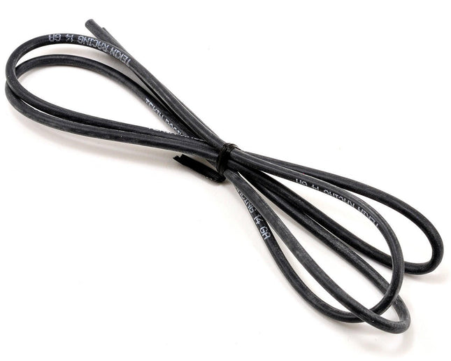 TEKTT3033, Tekin 14awg Silicon Power Wire (Black) (3')