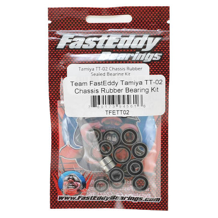 TFE411, FastEddy Tamiya TT-02 Chassis Rubber Bearing Kit