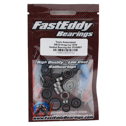TFE6007, FastEddy Associated DR10 Drag Car Sealed Bearing Kit