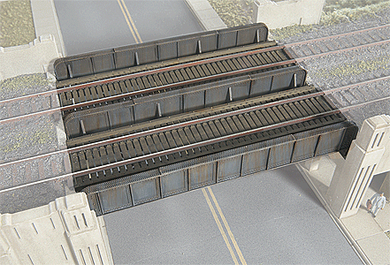 N Scale Walthers Cornerstone Through Plate-Girder Bridge -- Kit