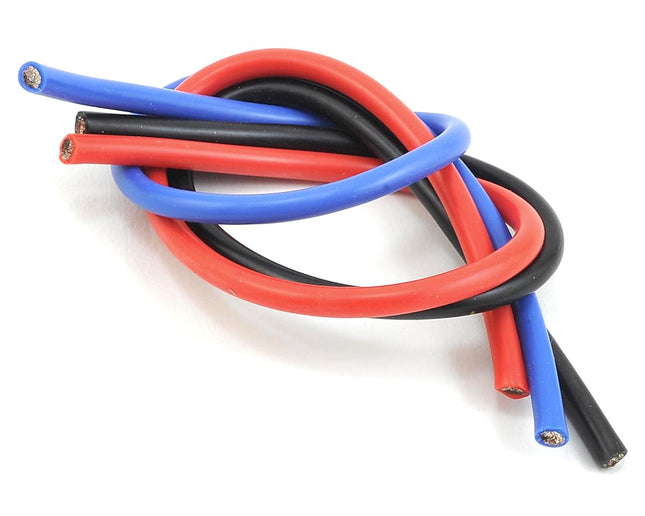 TQW1103, TQ Wire 10AWG Wire 1'  (Black/Red/Blue)