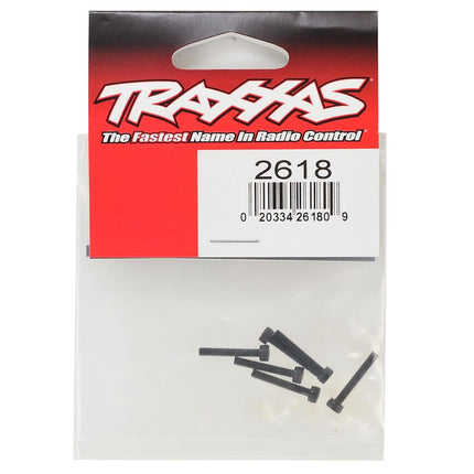 TRA2618, Traxxas 2.5x16mm Cap Head Machine Hex Screws (6)