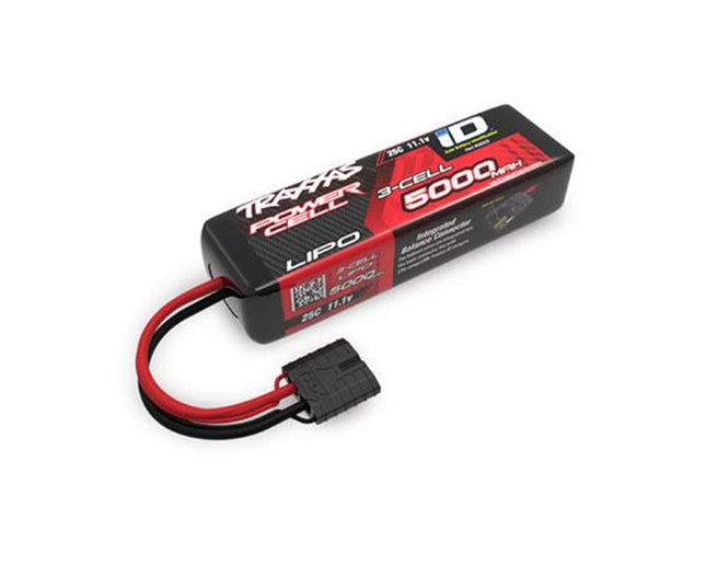 TRA2832X, Traxxas 3S "Power Cell" 25C LiPo Battery (11.1V/5000mAh) w/iD Connector