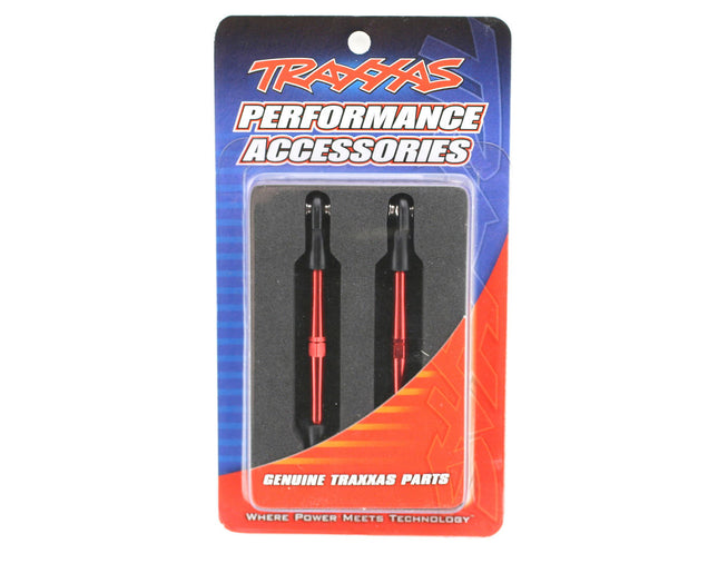 TRA3139X, Traxxas 59mm Aluminum Turnbuckle Toe Link (Red) (2)