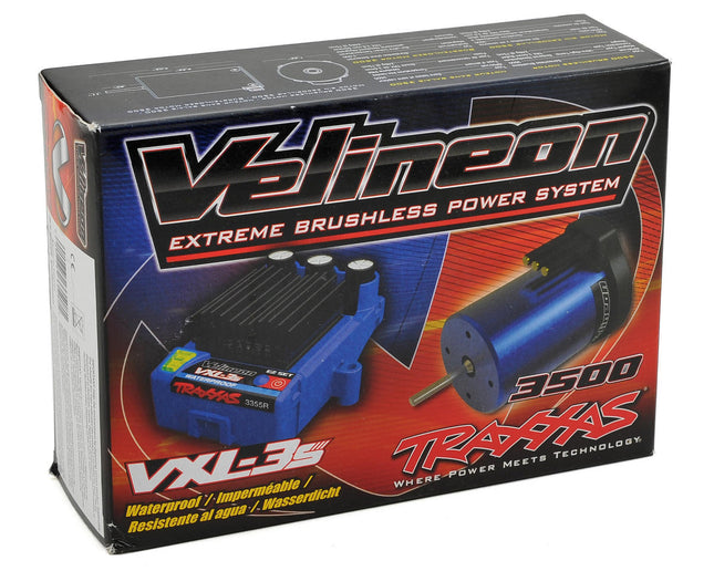 TRA3350R, Traxxas VXL-3S Velineon Brushless Power System Combo (Waterproof)