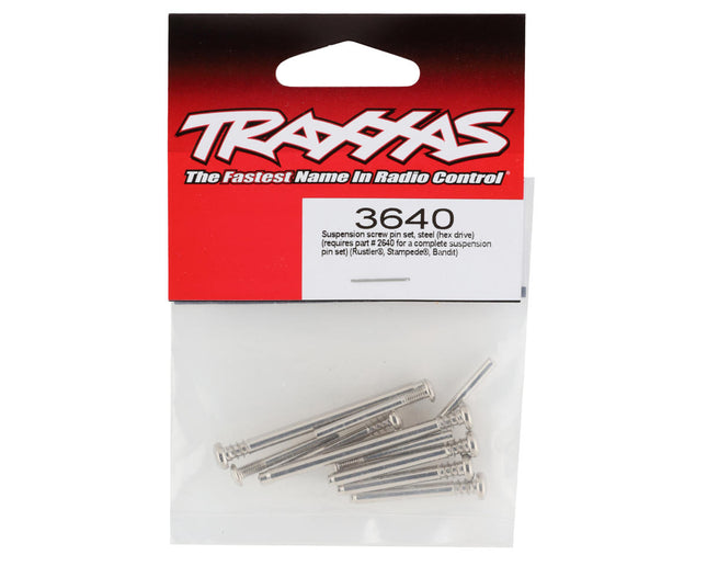 TRA3640, Traxxas Suspension Screw Pin Set, Steel (VXL)