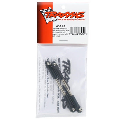 TRA3643, Traxxas 49mm Camber Link Turnbuckle (2) (82mm center to center)