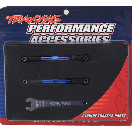 TRA3644X, Traxxas Aluminum 39mm Camber Link Turnbuckle (Blue) (2)