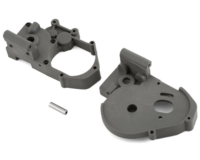 TRA3691A, Traxxas Gearbox Halves w/Idler Shaft (Gray)