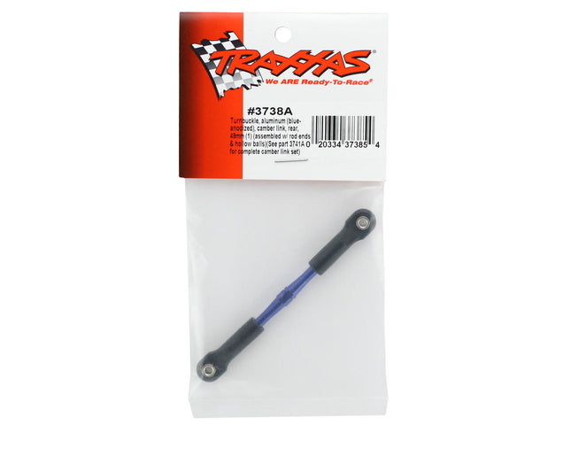 TRA3738A, Traxxas 49mm Camber Link Turnbuckle (Blue)