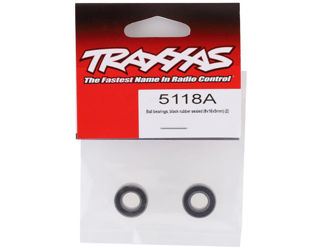TRA5118A, Traxxas 8x16x5mm Ball Bearing (2)