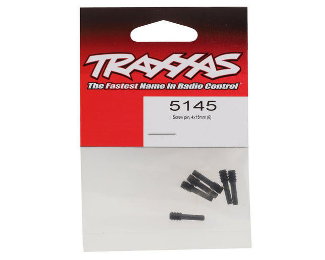 TRA5145, Traxxas Revo Screw pin, 4x15mm (6)