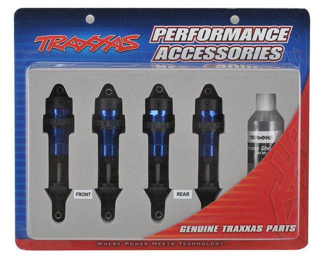 TRA5460A, Traxxas Aluminum GTR Shock Set (Blue) (4)