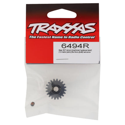 TRA6487R, Traxxas Machined Mod 1.0 Pinion Gear w/5mm Bore (20T)