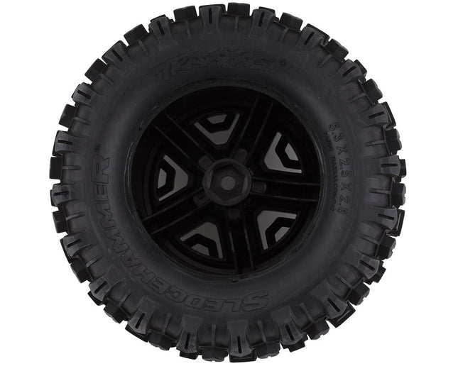 TRA6792, Traxxas Sledgehammer 2.8" Pre-Mounted Tires w/12mm Hex (2) (Black)