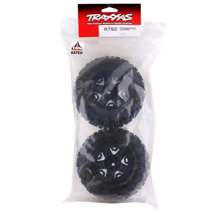 TRA6792, Traxxas Sledgehammer 2.8" Pre-Mounted Tires w/12mm Hex (2) (Black)