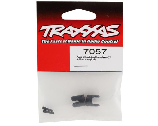 TRA7057, Traxxas Differential & Transmission Yokes w/Hardware (2)