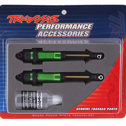 TRA7462G, Traxxas GTR XX-Long TiN Shocks (Green) (2)